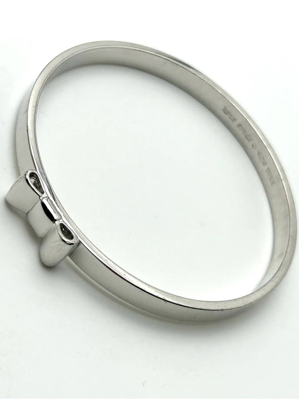 Kate Spade Take a Bow Silver Bangle Bracelet - Picture 2 of 5